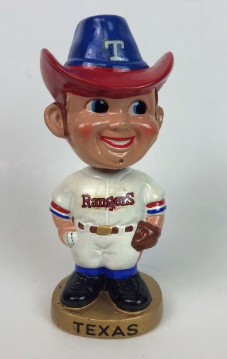 Vintage Mlb Texas Rangers Bobblehead Nodder Doll 1970s