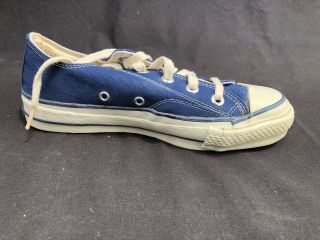 Vintage Converse Chuck Taylor Blue Oxford All Star Shoes Sz 4 Deadstock 5 Eyelet 8