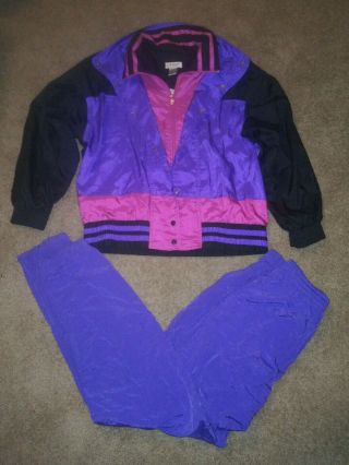 Golden Girls Style Lavon Pink & Purple Vintage 80s 90s Track Suit