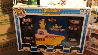 Rare Beatles Yellow Submarine Collector’s Funko Pop Set Nib Grail,  Rare