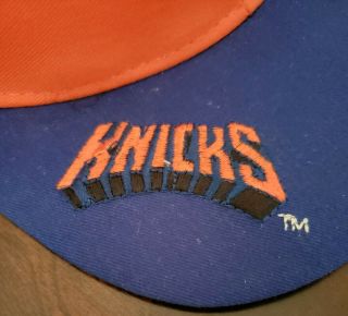 Vintage 90 ' s The Game York Knicks Big Logo Snap Back Hat Cap 3