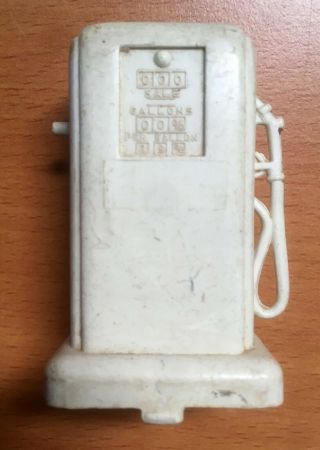 Vintage Marx Gas Station Service Station Plastic Gas Pump