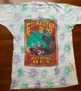 Vintage Grateful Dead 1991 Without A Net Operation Dead Tour Concert T - Shirt Xl