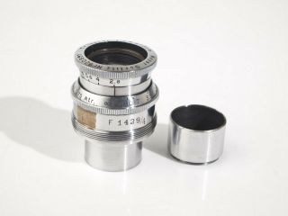 Meyer Trioplan 2.  8 / 5cm Lens - M35 Camera Screw Mount - Rare - Exc. ,