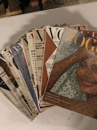 13 Vintage 1962 Vogue Magazines Ladies Fashion Sophia Loren