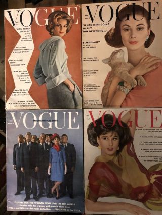 13 Vintage 1962 Vogue Magazines Ladies Fashion Sophia Loren 3