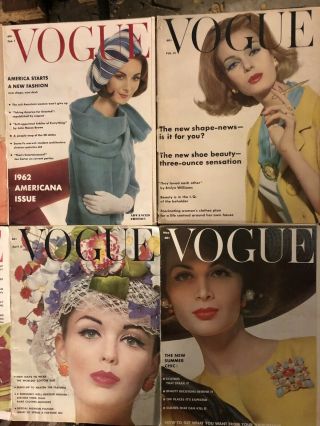 13 Vintage 1962 Vogue Magazines Ladies Fashion Sophia Loren 4