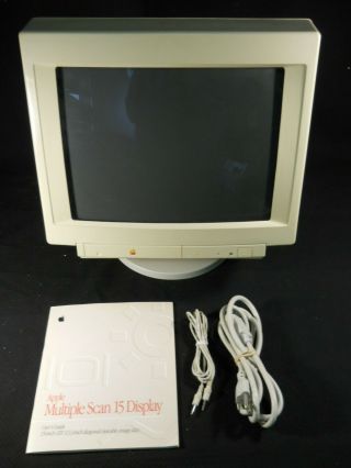Apple Multiple Scan 15 Crt Display Monitor M2943 For Macintosh Mac Vintage