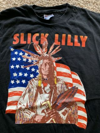Vintage Southern Rock Band Slick Lilly Ultra Rare T - Shirt The Only One Left