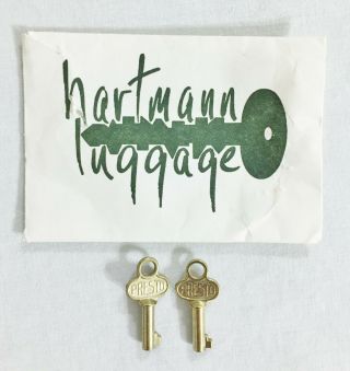 Vintage Hartmann Leather Messenger Carry On Laptop Bag w/Keys Multipurpose 5