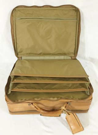 Vintage Hartmann Leather Messenger Carry On Laptop Bag w/Keys Multipurpose 7