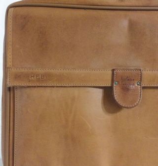 Vintage Hartmann Leather Messenger Carry On Laptop Bag w/Keys Multipurpose 8