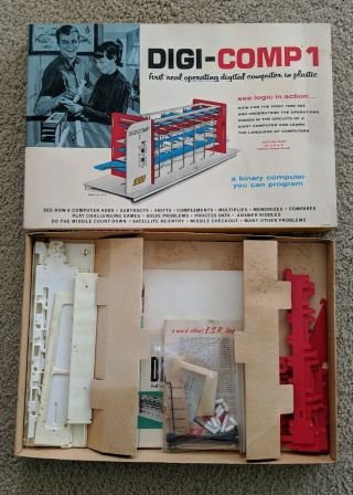 Vintage Esr Digi - Comp 1 Binary Computer Kit Complete Euc 1960 