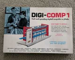 Vintage ESR Digi - Comp 1 Binary Computer Kit COMPLETE EUC 1960 ' s Model Set 4