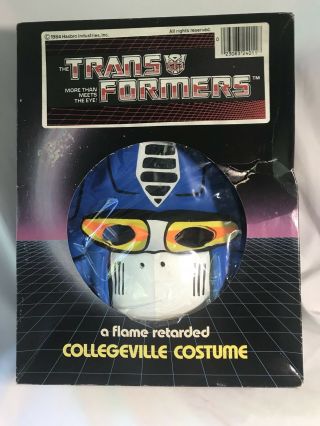 Vintage 1984 Ben Cooper Collegeville Transformers Optimus Prime Costume & Mask