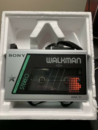 Vintage Sony Wm - 11 Stereo Cassette Player Walkman