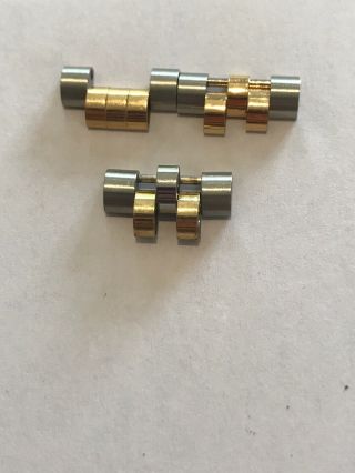 Rolex 18 K Ct Carat Gold Jubilee Bracelet Links Bi Metal Steel Vintage Gents Nr