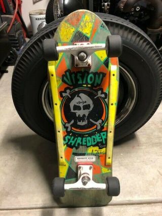 Vintage 1988 Vision Shredder Too Skateboard Complete Venture Trucks 2