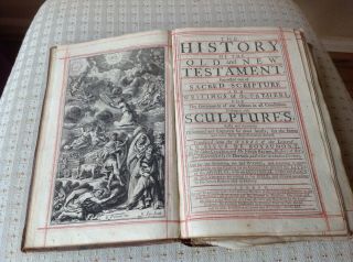Antique Book Blomes History Of The Bible.