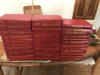 Stephen King Red Leather Library - 30 Books Including Some Rares