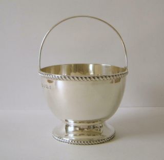 Good Quality Antique Heavy Sterling Silver Sugar Bowl Birmingham 1900 151 Grams