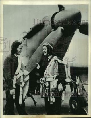 1942 Press Photo World War Ii Women Pilots Virginia Farr And Louise Schuurman