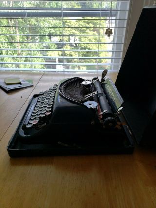 Vintage Remington Model 5 Typewriter W/ Portable Traveling Case 4