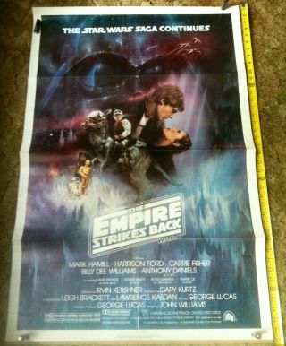 Vintage Star Wars The Empire Strikes Back Style A One Sheet Movie Poster Nss
