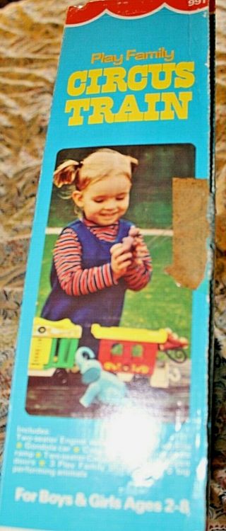 Great Vintage Fisher Price Little People Circus Train - Complete 4