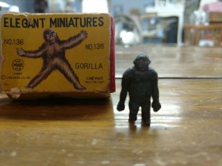 Vintage Marx Linemar Elegant Miniatures Metal Toy Gorilla 136