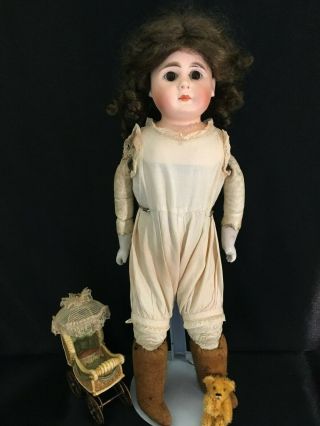 15 " Antique Closed Mouth Belton Shoulder Head Doll Incised 5