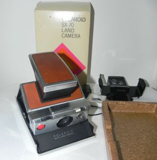 Vintage Polaroid Sx70 Land Camera 1972 & Accessories