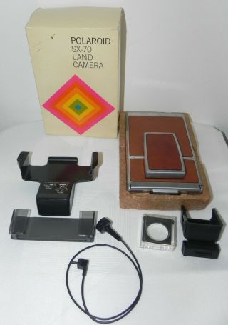 Vintage Polaroid SX70 Land Camera 1972 & ACCESSORIES 2