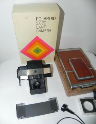 Vintage Polaroid SX70 Land Camera 1972 & ACCESSORIES 4