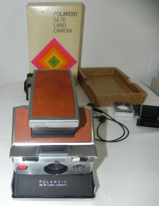 Vintage Polaroid SX70 Land Camera 1972 & ACCESSORIES 7