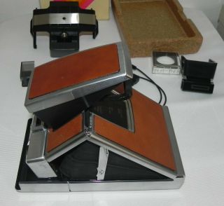 Vintage Polaroid SX70 Land Camera 1972 & ACCESSORIES 8