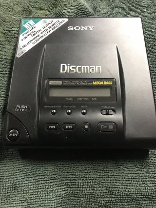Vintage Sony Discman Cd Player D - 303 Parts