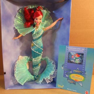 Disney The Little Mermaid Aqua Fantasy Ariel Barbie Doll Film Premieredition