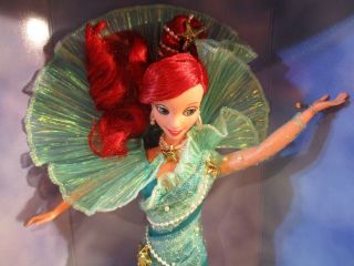 Disney The Little Mermaid Aqua Fantasy Ariel Barbie Doll Film PremierEdition 4