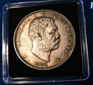 1883 Hawaii Dollar - Rare - Gorgeous Silver Coin - Natural Toning