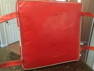 Vintage Sears Floating Buoyant Boat Red Cushion Boating Rules Of The Road Retro 7