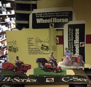 Vintage Wheel Horse Tractors Cardboard Cut Out Display Poster B - Series C - Series