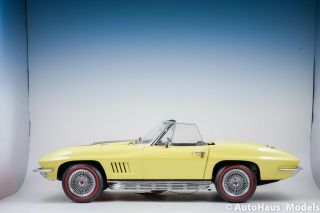 1/12 Franklin Yellow 1967 Corvette Convertable Very Rare