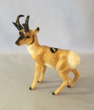Vintage Hagen - Renaker Specialty Pronghorn Antelope Figurine,  With Sticker