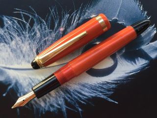 Montblanc 204 Vintage Coral Red Fountain Pen,  1954 Rrr