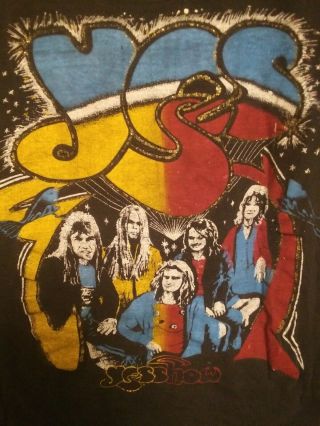 Vintage Yes Show Double Sided Screen Print Shirt M 2