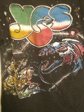 Vintage Yes Show Double Sided Screen Print Shirt M 4