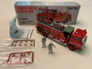 Tomica Limited Vintage Neo Lv - N36a Hino Kb324 Chemical Fire Engine (tahara) 1/64