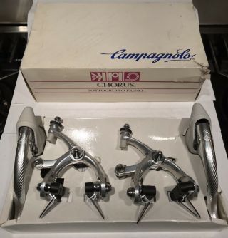 Campagnolo Chorus Monoplaner Brakeset Nos Vintage 80s Levers Hoods Cables