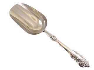 Grande Baroque By Wallace Sterling Silver Ice Scoop Hhws Custom Made 9 3/4 "